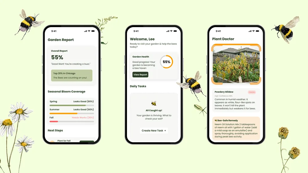 BeeFriendly app preview